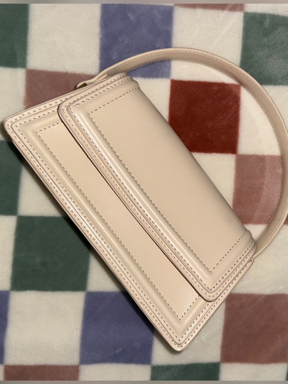 Madison West Cream Mini Top-Handle Bag